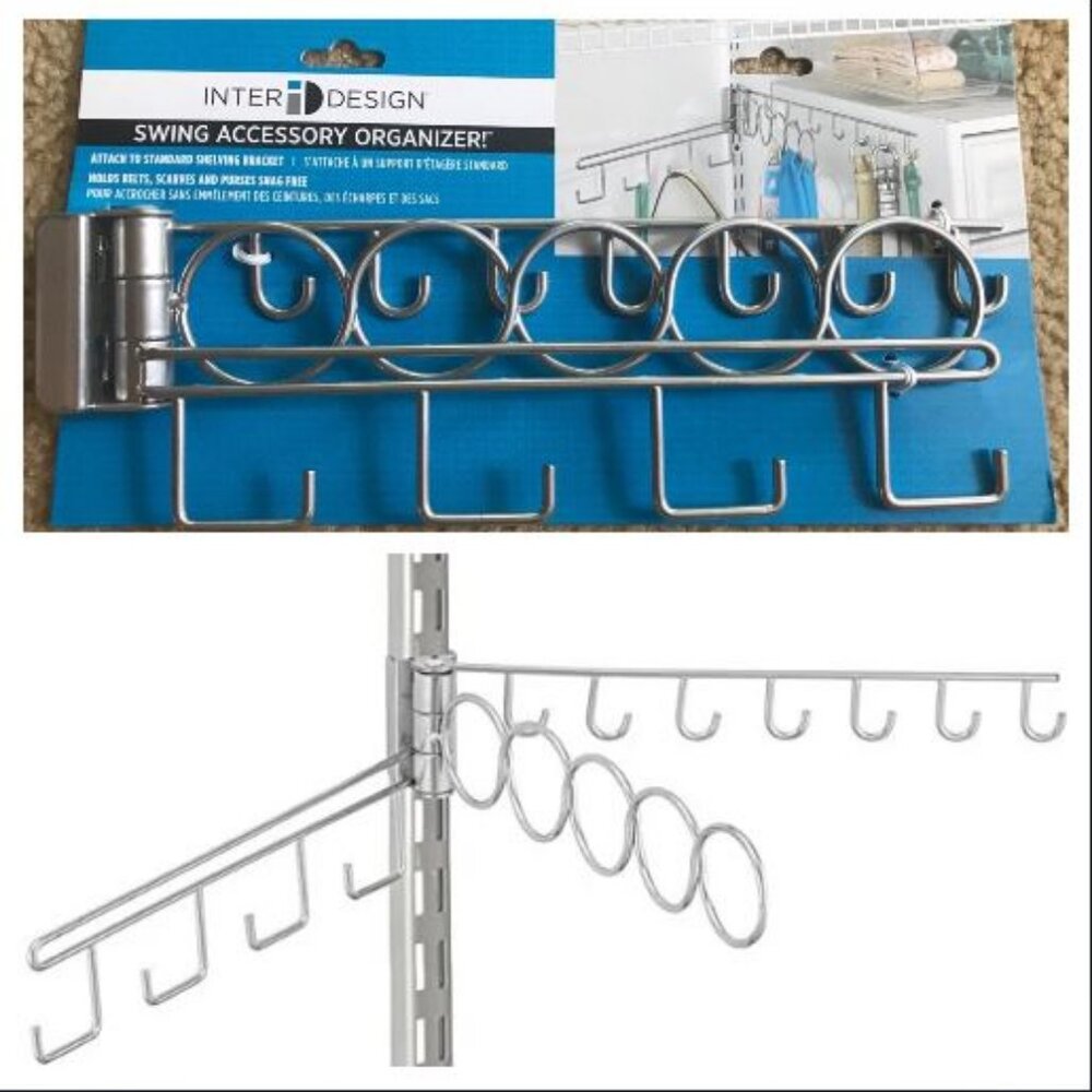 Swing Accessory Organizer Shelf Bracket Attachment Belt Scarf Purse Bag Holder